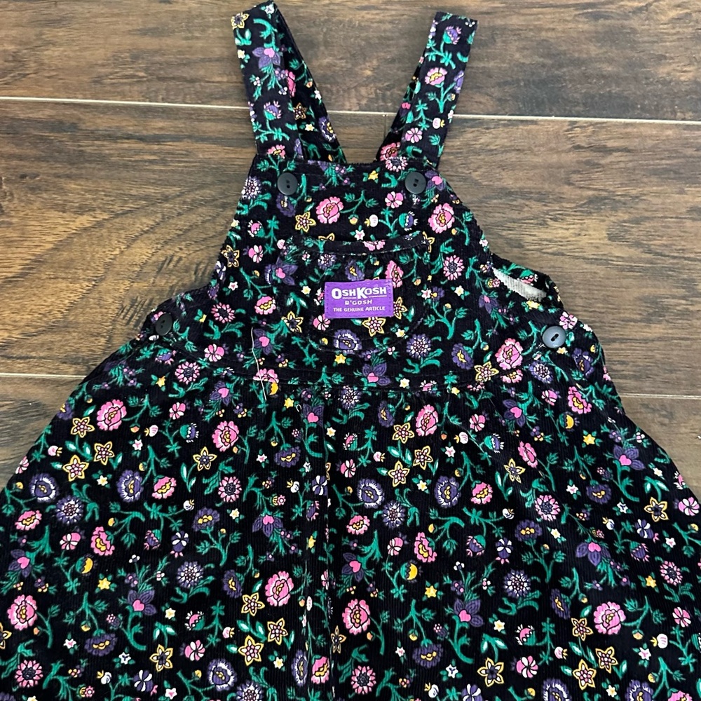 Vintage Floral OshKosh B'gosh Overalls